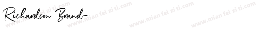 Richardson Brand字体转换